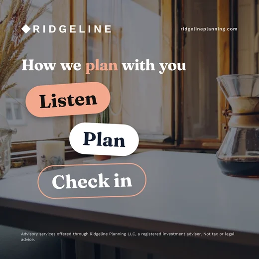 Wednesday post on a photo, How we plan with you